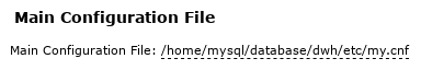 Main Configuration File